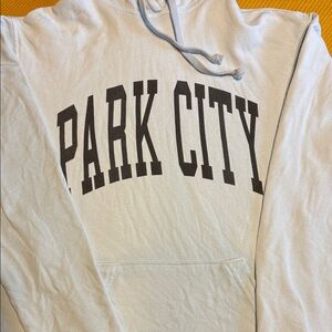 Park City White Pullover Hoodie